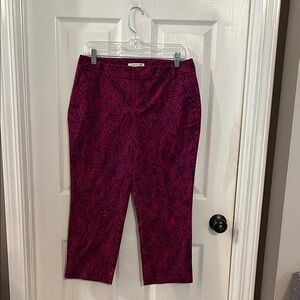 Coldwater Creek Pink Cropped Pants Ankle Length